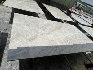 Phổ biến ánh sáng màu xám Taj Mahal <span class=keywords><strong>quartzite</strong></span> nhà bếp Countertop Vanity hàng đầu nội thất sàn tường gạch đánh bóng Taj Mahal <span class=keywords><strong>quartzite</strong></span> slab - Product Image 3