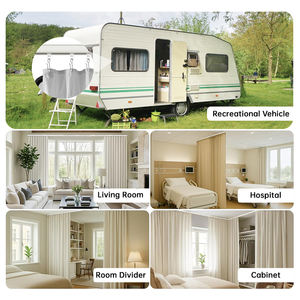 ARODDY 29-61inch Aluminum Alloy Industrial Curtain Rail-Heavy Duty Eco-Friendly Custom Easy Installation - Product Image 2