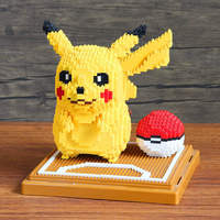 En gros Pikachu Jouet Mini Blocs Pokemoned Nano Blocs Kawaii Diamant Briques Jouets Éducatifs Pour Enfants