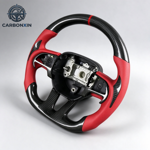 Volante de Fibra de Carbono Forjado para Dodge Charger Challenger Srt8 Ram 2008 2013 2014 2015 2016 2017 2018 2019 Sin Airbag - Product Image 5