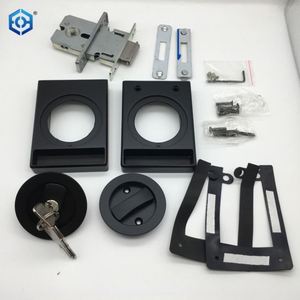 ตัวล็อคประตูบานเลื่อนโลหะผสมสังกะสีสีดำสำหรับกรอบประตูกระจกบาง - Product Image 5