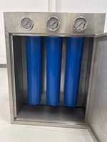 Préfiltre à eau pour toute la maison en acier inoxydable, unité de filtration à 3 étapes Big Blue 20 pouces, purificateur d'eau domestique 3000 GPD