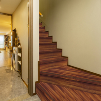 Revêtement de marche d'escalier en PVC antidérapant, écologique, moderne et de qualité supérieure, classe B1, résistant au feu et à l'eau, facile à ajuster pour toutes les marches