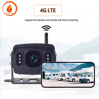 Firecore HX-804 kamera dasbor 4G, kamera nirkabel AHD pelacak GPS kendaraan cadangan truk peringatan intrusi pengenalan wajah