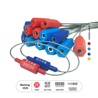 Precinto de seguridad de alambre de acero de alta calidad imprimible para tanques, precinto de seguridad a prueba de manipulaciones, abrazadera de cable