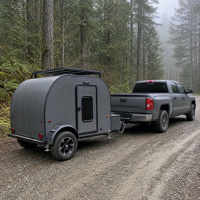 WECARE Remorque de camping compacte et légère, remorquable par un SUV pour les voyages en famille