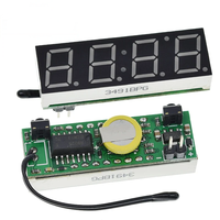 3 in 1 LED RX8025T Modul Jam Digital Suhu Tegangan DIY Termometer Waktu Voltmeter DC 5-30V untuk