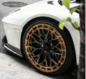 عجلات رياضية من الألومنيوم المطروق FSC-1016 مكونة من قطعتين مقاس 17 و22 و26 بوصة مخصصة بـ 4 و5 و6 فتحات لسيارات BMW وMERCEDES-BENZ وبورش - Product Image 3