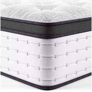 Luxury 5 Zone Hybrid Mattress Orthopedic <b>Memory</b> Foam Independent Pocket Spring Bed Roll in a <b>Box</b> for Home Hotel KT01 Hybrid Memo - Product Image 1