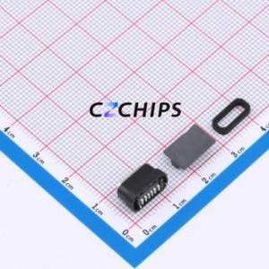 HYCW587-USBC06-685B USB Connector SMD Connector ( Connector Type: Type-C )( Gender: Female )( Mounting Type: Vertical Mount ) - Product Image 2