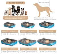 Qbellpet animal de compagnie grand chien lit chaud chien maison doux nid chien paniers étanche chenil pour chat chiot grande taille