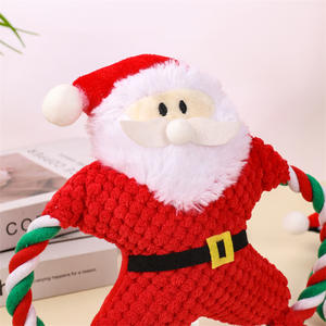 Noel Pet için yavru eğitim sınır ötesi interaktif eğlenceli için çevre dostu oyuncak Golden Retriever peluş oyuncak köpek - Product Image 3