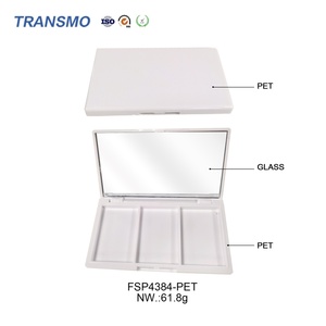 Boîte vide pour fard à joues avec pinceau, boîte vide pour fard à joues transparente, étui pour palette de fards à paupières, palette de fards à paupières - Product Image 3