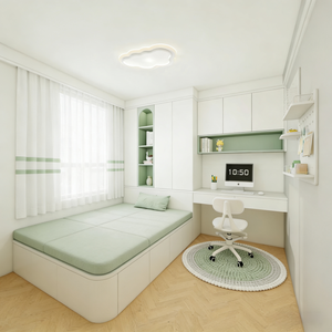 Armario y Cama Tatami de Madera Modernos Personalizados de Fábrica con Espacio de Almacenamiento <span class=keywords><strong>para</strong></span> Apartamentos y Hoteles - Product Image 6