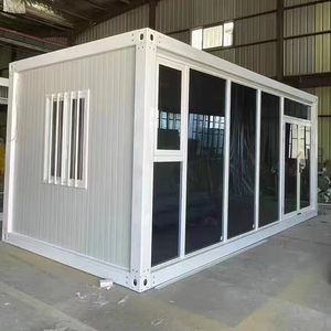 Casas de contenedores de acero de paquete plano prefabricadas Unidades de oficina/<span class=keywords><strong>refugio</strong></span>/tienda desmontables con material de panel sándwich - Product Image 2