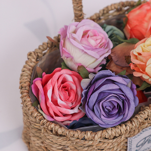 Arreglo Floral de Rosas Artificiales para Salón de Bodas, Decoración de Flores de Seda, Pared de Flores Suaves, Cabeza de Rosa Perfumada Hecha a Mano - Product Image 1