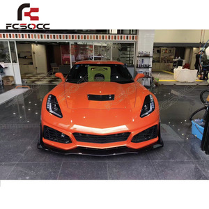 pour <span class=keywords><strong>Chevrolet</strong></span> <span class=keywords><strong>Corvette</strong></span> C7 ZR1 Style voiture pare-chocs Kit carrosserie pare-chocs avant lèvre Bodykit voiture accessoires - Product Image 4