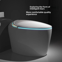 WC intelligent moderne avec bidet électrique intégré, cuvette de toilette de luxe pour salle de bain, WC intelligent à poser au sol