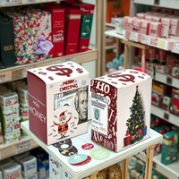 Boîte-cadeau personnalisée avec impression de couleurs personnalisées, gaufrage, recyclable, écologique, pour la veille de Noël, ensemble de boîtes-cadeaux, emballage de boîte surprise