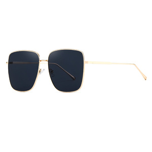 Lunettes de soleil Gm unisexes, monture large en métal, polarisées UV400, type 3, argentées, style coréen tendance - Product Image 3