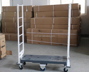 RH-WTU-1288 1288*430*1550Mm 400Kg Smalle Gangpad Duwkar Supermarkt Zeswielaanvulling U Boot Logistieke <span class=keywords><strong>Trolley</strong></span> - Product Image 2