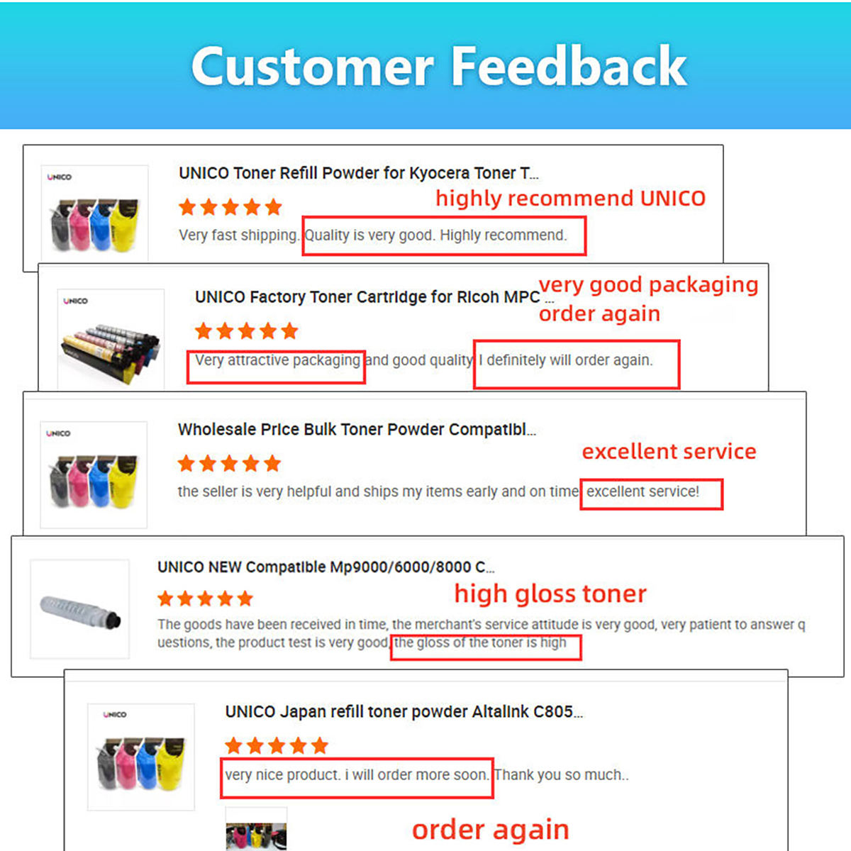 toner high gloss xerox