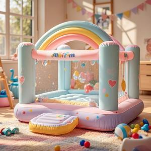 Children Inflatable Bounce House <b>Castle</b> Outdoor Safe Foldable Playground Equipment Birthday Party <b>Toy</b> - Product Image 6