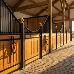 Bâtiment <span class=keywords><strong>d</strong></span>'écurie équestre préfabriqué de luxe avec panneaux de stalles écologiques - Product Image 1