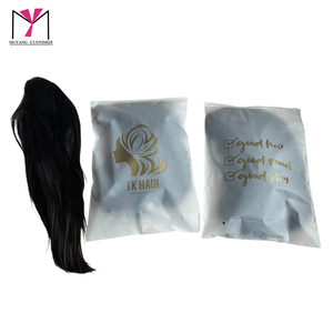MUYANG Custom Plastic Zipper Bag for Human Hair Custom Printed Logo <b>Packaging</b> Plastic Bag for Clothes - Product Image 1