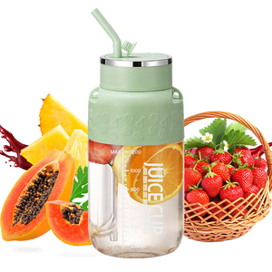 Licuadora portátil recargable USB tipo C 1200ML gran capacidad 1300Mah batidos y batidos botella exprimidora con correa para el hombro - Product Image 1