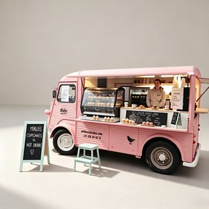 Unidad de Remolque Comercial Personalizada <span class=keywords><strong>con</strong></span> Área para Cake Pops y Estación de Bebidas de Chocolate Caliente para el Atrio de un Centro Comercial - Product Image 1