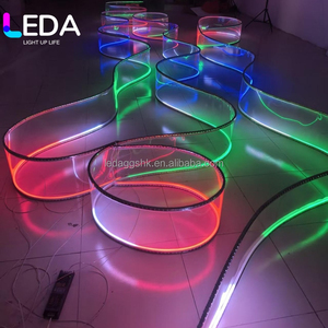 LEDA Solid Color Gradient Super Long Spiral Luminous Flexible Banquet Hall Waterproof Outdoor Technology Chandelier <b>Ribbon</b> - Product Image 4