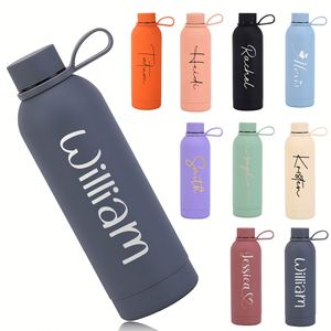 Botella de Agua Aislada de Acero Inoxidable, Termo Personalizado con Doble Pared y Acabado Mate, Cantimplora Deportiva - Product Image 1