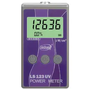 Medidor portátil de potencia UV LS123, medidor de energía Solar, prueba de intensidad de radiación ultravioleta con tasa de bloqueo de rechazo UV