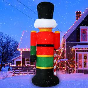 Ready to Ship 8ft Inflatable <strong>Nutcracker</strong> with LED Lights Blow up Xmas Inflatables Inflatable Nativity Jesus for Outdoor - Product Image 4