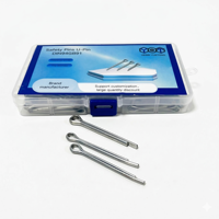 Kit d'assortiment de goupilles fendues en acier au carbone, 110 pièces, 8 tailles, pour verrouillage de remorque |   Goupilles fendues et clips de remorquage. Utilisation pour les mécaniciens automobiles