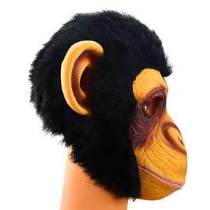 Halloween gorila mono máscara divertido Animal disfraz látex tocado miedo silicona Cosplay accesorio niños mascarada Cosplay <span class=keywords><strong>payaso</strong></span> - Product Image 5