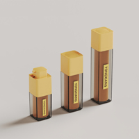 Bouteilles en plastique sans air de haute qualité, conçues sur mesure, 15 ml, 30 ml, 50 ml, pour les soins de la peau et les produits de soins personnels, emballage directement en usine