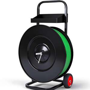 Chariot de distributeur de cerclage mobile de chariot à main d'emballage manuel en acier portatif pour la courroie d'ANIMAL FAMILIER de pp - Product Image 1