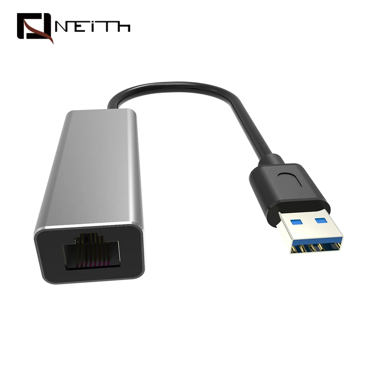 USB Ethernet Adapter, USB 3.0 to 10/100/1000 Gigabit Wired LAN Network Adapter Compatible for Windows, MacBook, macOS, Mac Pro