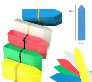 Weit verbreitet im Garten Wasserdichte PVC-Kindergarten marker Blumentöpfe Sämling mischung Farben Pflanzen anhänger Garten pflanzen etiketten