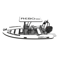Bateaux pneumatiques rigides à double coque Orca Hypalon/PVC de luxe de 28 pieds Rhib 860