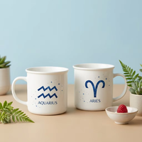 Dierenriem Constellatie Keramische Mok Set Waterman Ram Sterrenhemel Design Koffie Thee Kopje Cadeau voor Verjaardag Valentijnsdag Huisdecoratie