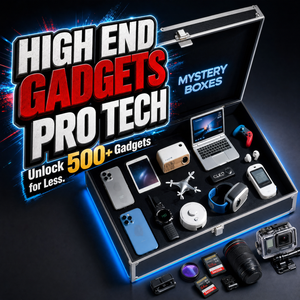 COSMOVA Lucky Advanced Electronics Mystery Box, Cajas de Regalo de Navidad con 5-20 Artículos, Llenas de Auriculares, Relojes Inteligentes, etc. - Product Image 1