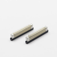 0,5mm de altura de paso 2,0mm de paso Conector SMT recto Tipo F SMT contacto dual doble cara 04P-60Pin interfaz conector FPC