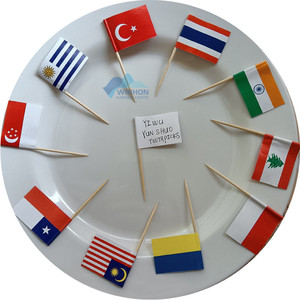 Новый Пуэрто-Рико двухсторонний Печатный флаг зубочисток и разные страны маленькие Мини-палочки для кексов - Product Image 5