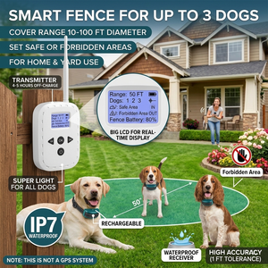 Nouvelle clôture électrique intelligente <span class=keywords><strong>pour</strong></span> <span class=keywords><strong>chien</strong></span> 2026 avec application, guidage intelligent et rappel <span class=keywords><strong>de</strong></span> retour (tonalité/vibration/correction) - Product Image 3