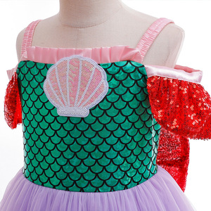 Disfraz de princesa <span class=keywords><strong>Sirenita</strong></span> para niños disfraz niños Halloween carnaval fiesta Cosplay <span class=keywords><strong>Ariel</strong></span> vestir con accesorios - Product Image 3