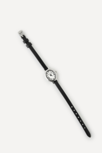 Reloj de Pulsera de Cuero Clásico Ellipse GBHW, Reloj de Cuarzo de Lujo Plateado y Negro, Elegante Reloj Analógico para Mujer - Product Image 2