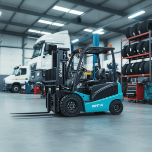 מלגזה חשמלית Impetus 2.5 טון לכל סוגי השטח, צמיגים מלאים, הזזת צד חשמלית, אורך מזלגות 1200 מטר, סוללת עופרת-חומצה - חדש - Product Image 1